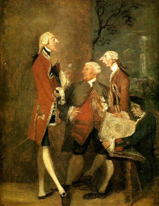 Sir Joshua Reynolds four learnes milordi Spain oil painting art